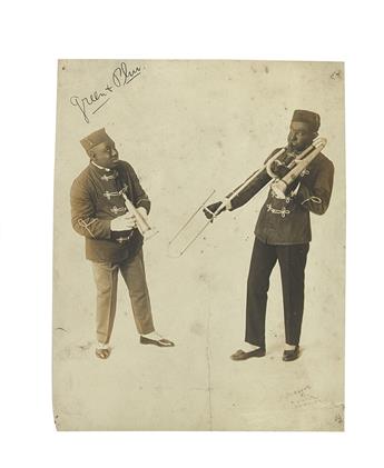 (PHOTOGRAPHY.) Group of 37 photographs of Black musicians, many signed.